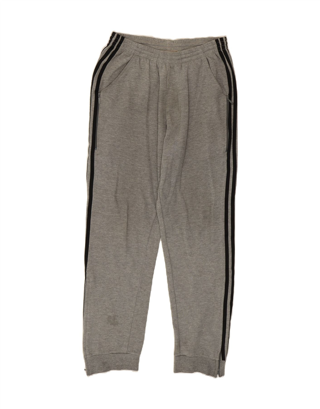 ADIDAS Mens Tracksuit Trousers Joggers UK 38/40 Medium  Grey Polyester Vintage Adidas and Second-Hand Adidas from Messina Hembry 