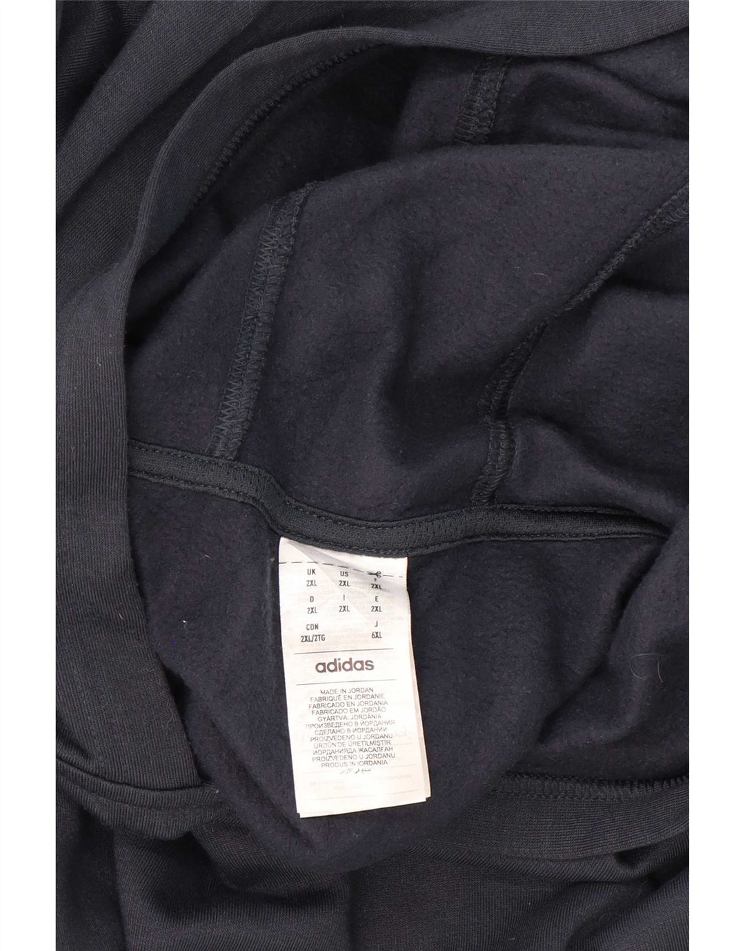Adidas Męska bluza z kapturem 2XL Granatowy poliester