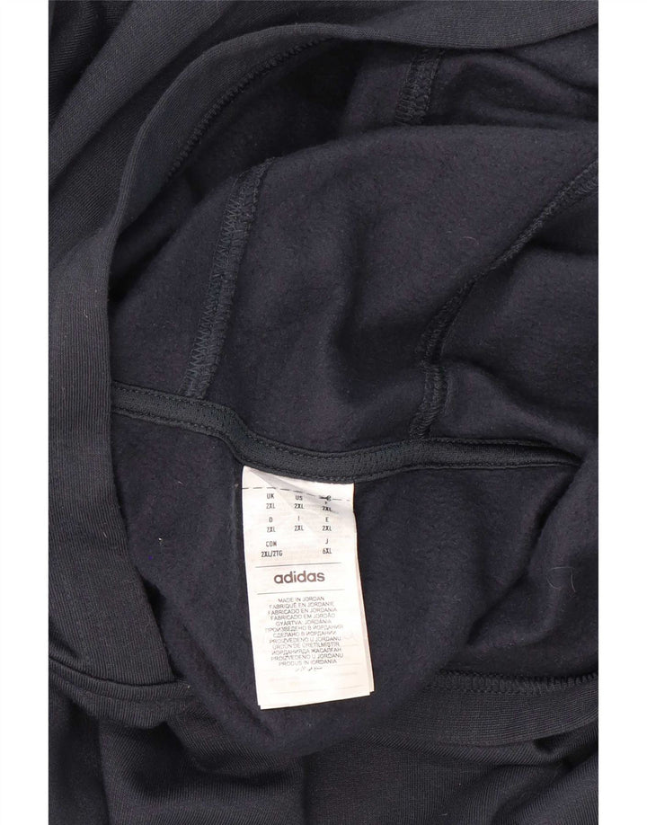 Adidas Męska bluza z kapturem 2XL Granatowy poliester