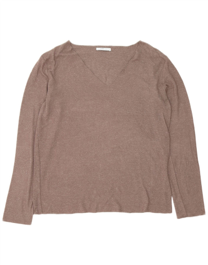 Damski top Zara z długim rękawem, UK 18 XL, brązowy