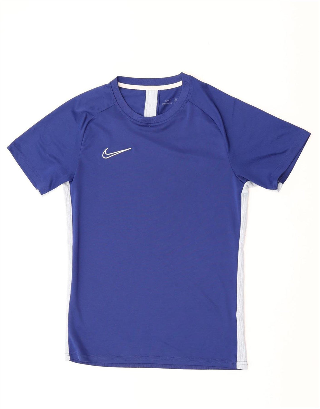 Męski T-shirt Nike Dri Fit, mały, niebieski, z blokami kolorów