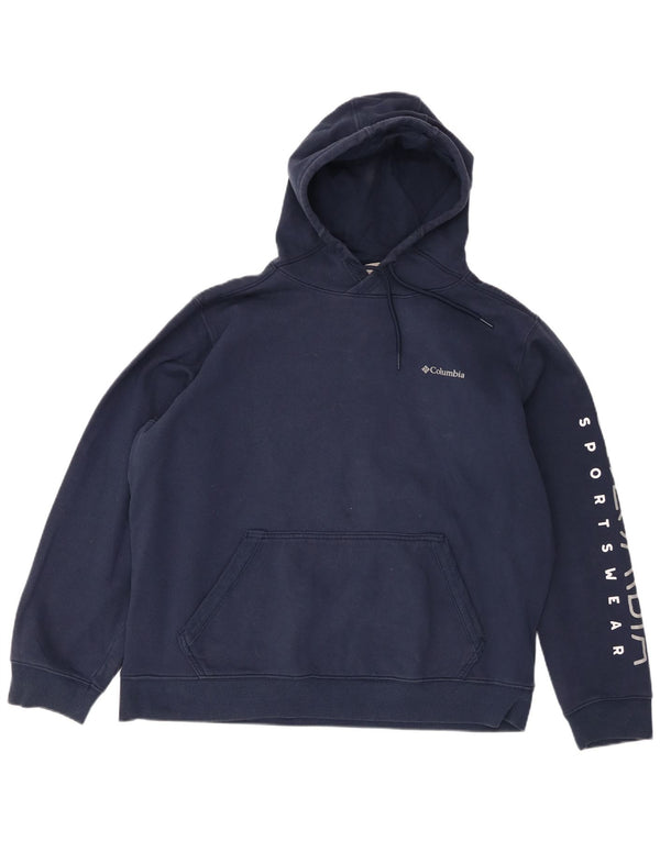 Męski sweter z kapturem Columbia Graphic XL, granatowy, bawełniany