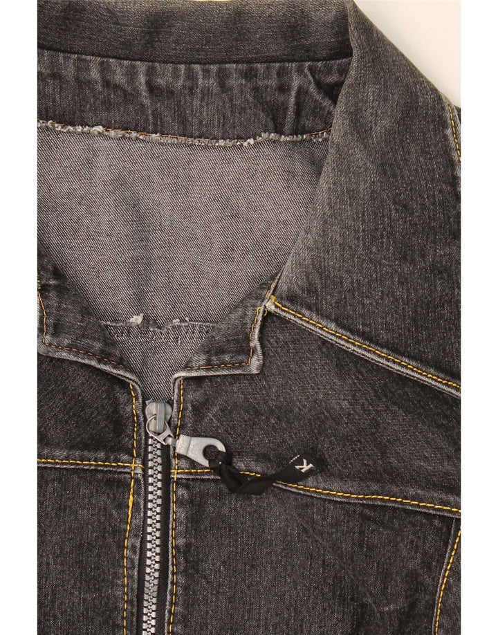 Kurtka dżinsowa damska Vintage UK 14 Medium Grey