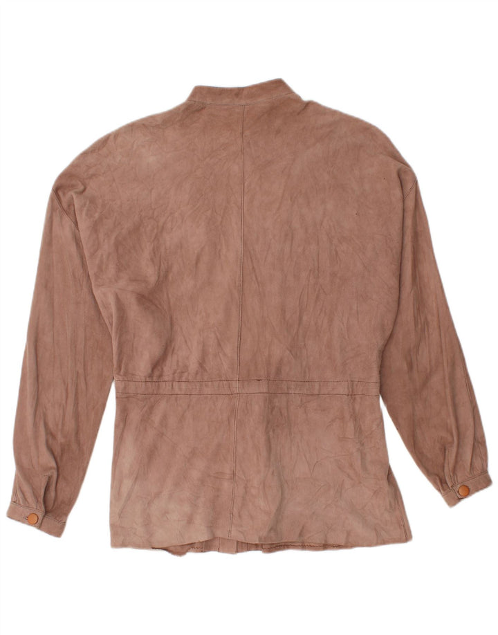 Zamszowa bluzka damska VINTAGE EU 44 XL brązowa