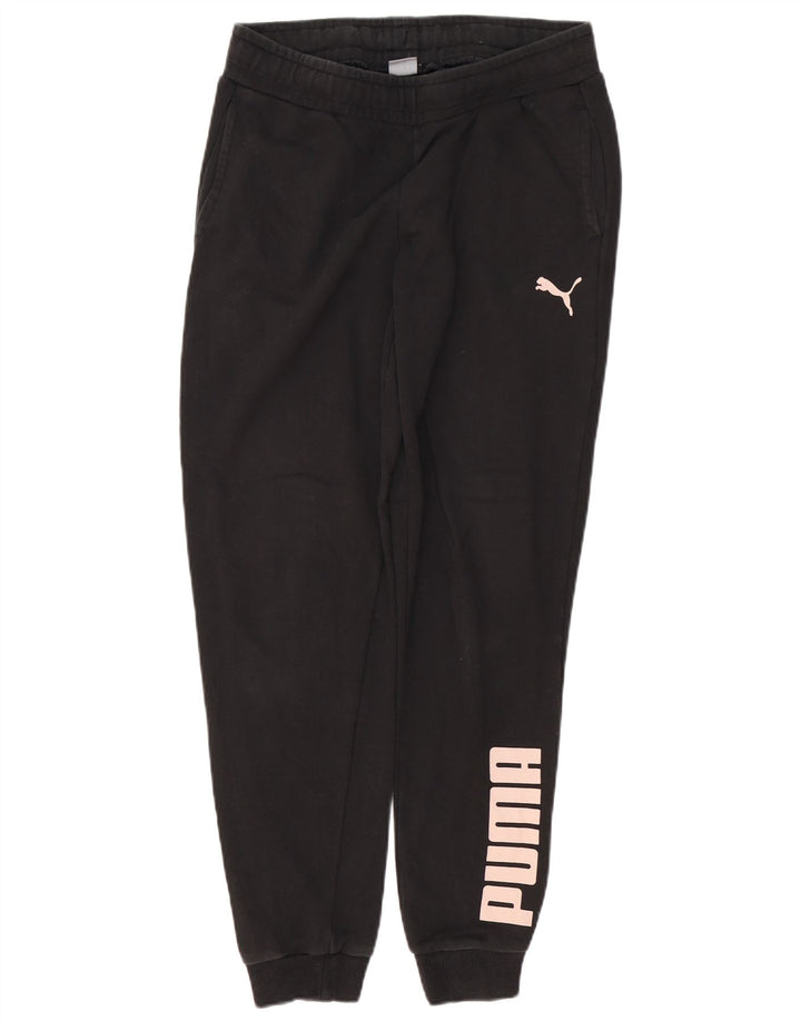 Damskie spodnie dresowe PUMA z grafiką Joggers UK 14 Średnia czerń