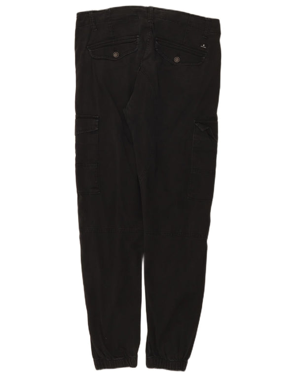 Jack & Jones Męskie spodnie dresowe Paul Tapered Joggers W32 L29 Czarne bawełniane