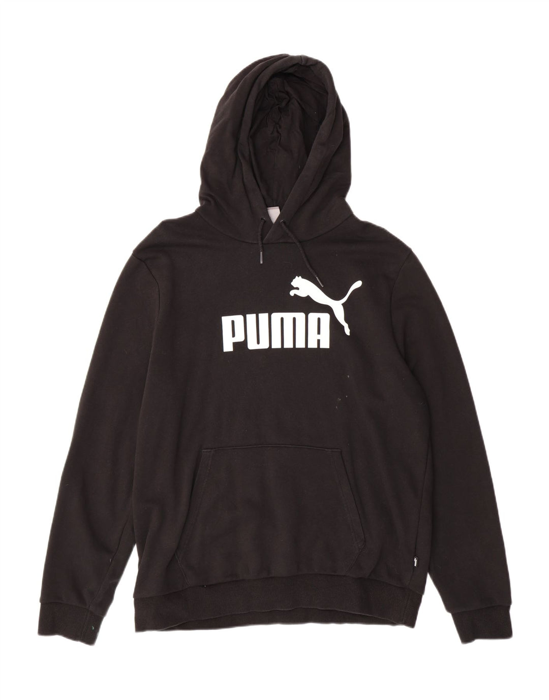 PUMA Mens Graphic Hoodie Jumper Large Black