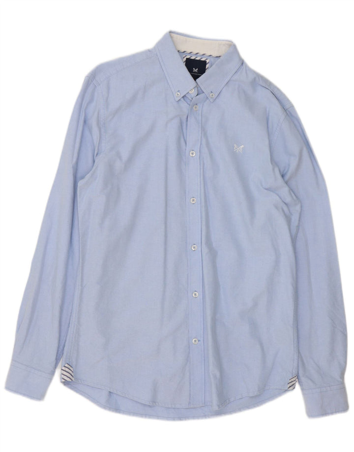 CREW CLOTHING Koszula męska slim fit, bawełniana, w kolorze średnioniebieskim