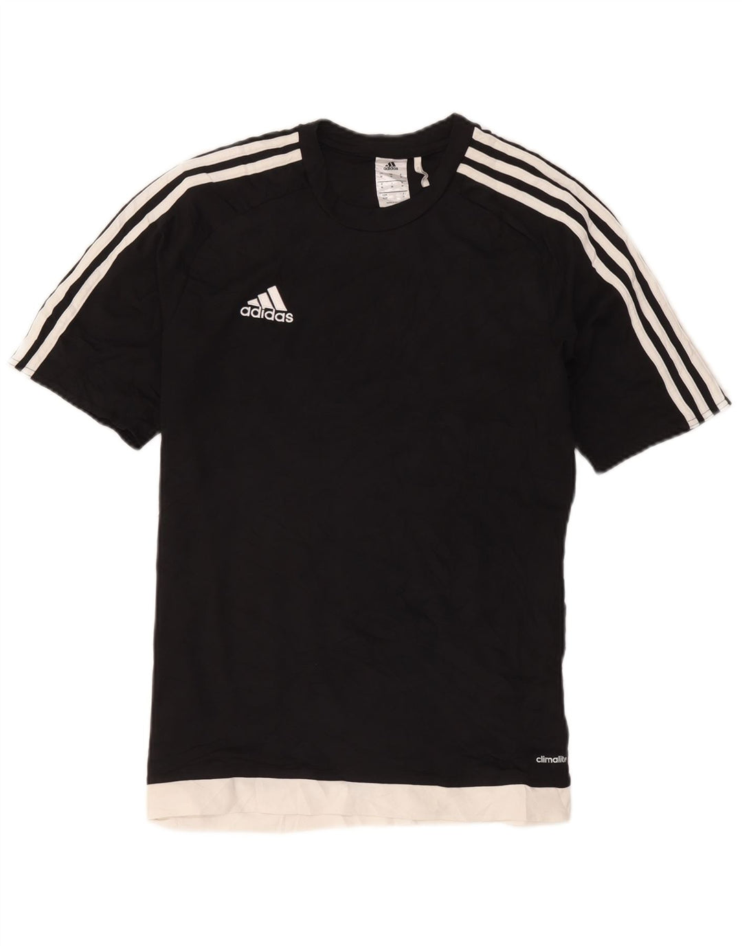 Męska koszulka Adidas Climalite Top, średni czarny poliester z blokami kolorów