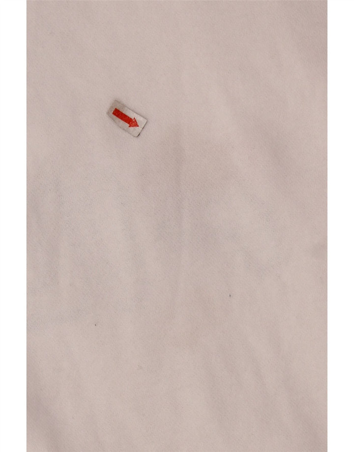 Damski sweter FILA z grafiką i zamkiem błyskawicznym UK 16, duży, biały, bawełniany