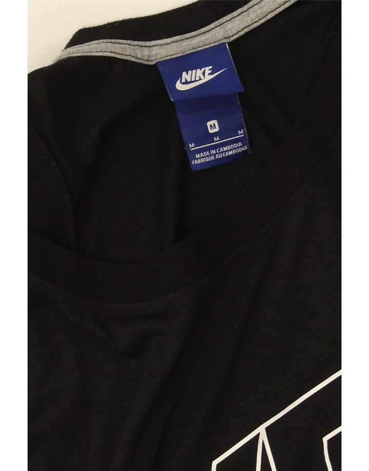 Damska koszulka z kamizelką z grafiką Nike UK 14, średnia czerń