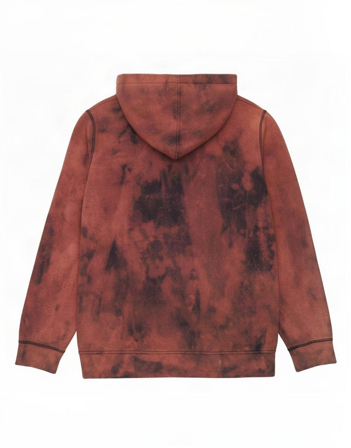 Męski sweter z kapturem Asics w kolorze średniobrązowym Tie Dye