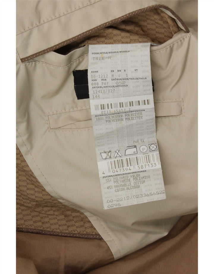 Trencz męski Hugo Boss EU 52 XL Beżowy poliamid