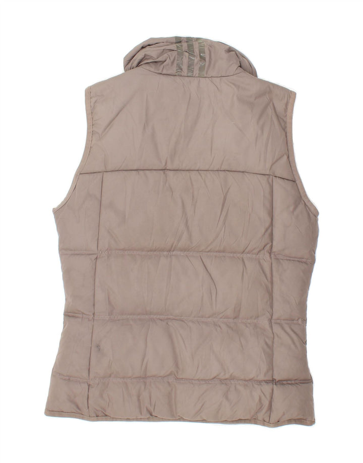 ADIDAS Womens Padded Gilet UK 8 Small Grey Polyester Vintage Adidas and Second-Hand Adidas from Messina Hembry 