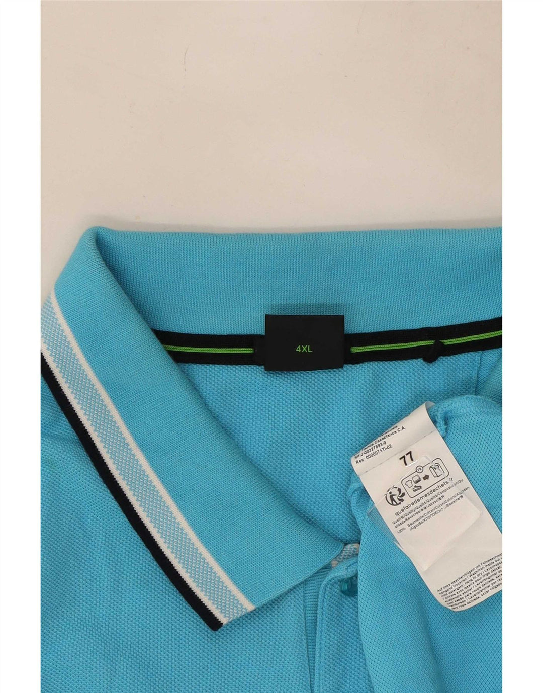 Męska koszulka polo Hugo Boss 4XL, niebieska, bawełniana