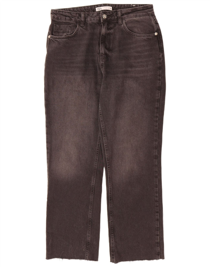 Damskie proste dżinsy Zara EU 40 Medium W30 L29 Szara bawełna