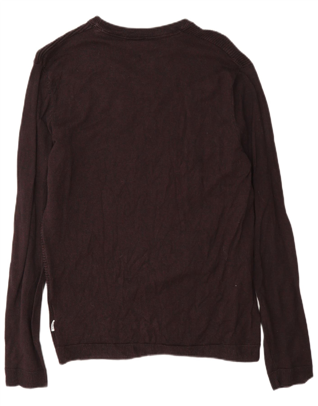 Męski sweter Jack & Jones Core o regularnym kroju z dekoltem w łódkę, średni burgund