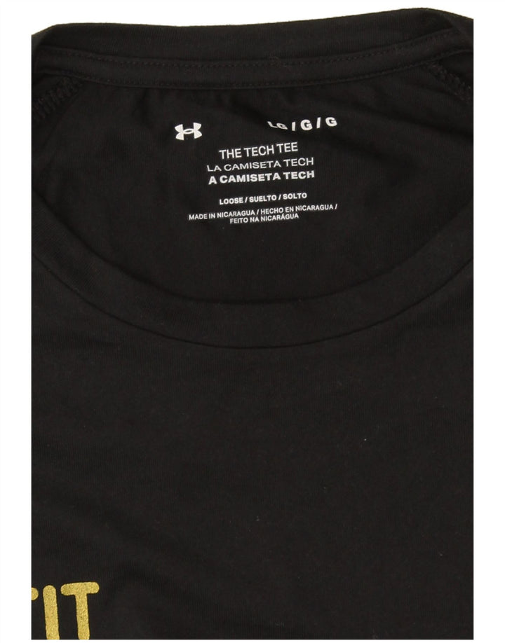 Męski T-shirt z grafiką Under Armour, duży, czarny