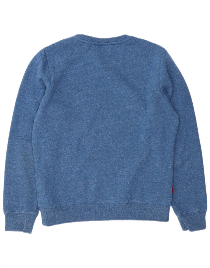 Męski sweter Superdry z dużą niebieską bawełnianą plamką