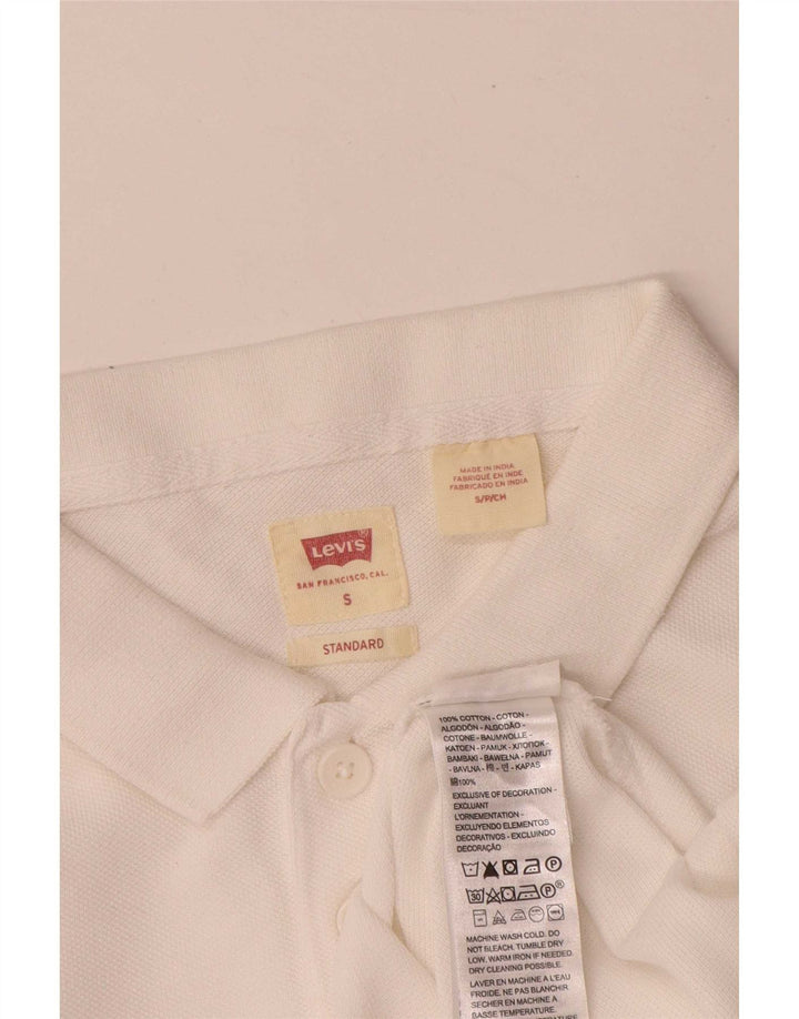 Męska standardowa koszulka polo Levi's, mała, biała, bawełniana