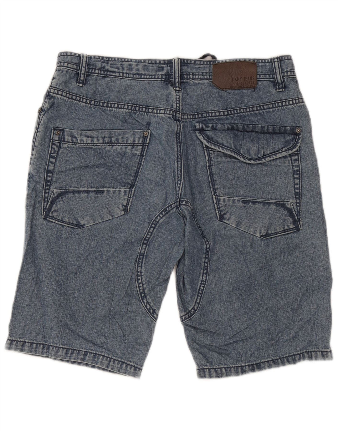 Męskie spodenki jeansowe Dkny W31 Średnioniebieskie bawełniane