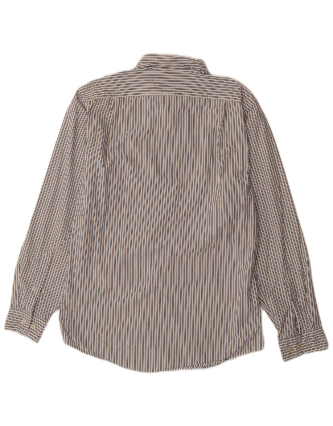 Koszula męska EDDIE BAUER o klasycznym kroju, mała, niebieska, bawełniana w prążki