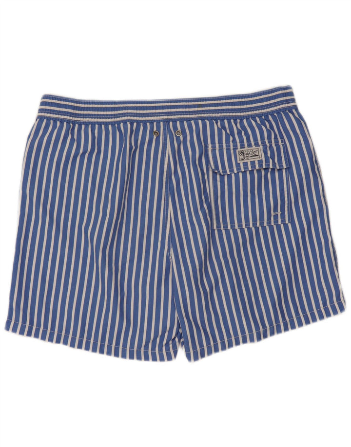 Męskie spodenki kąpielowe Polo Ralph Lauren, poliester w średnie niebieskie paski