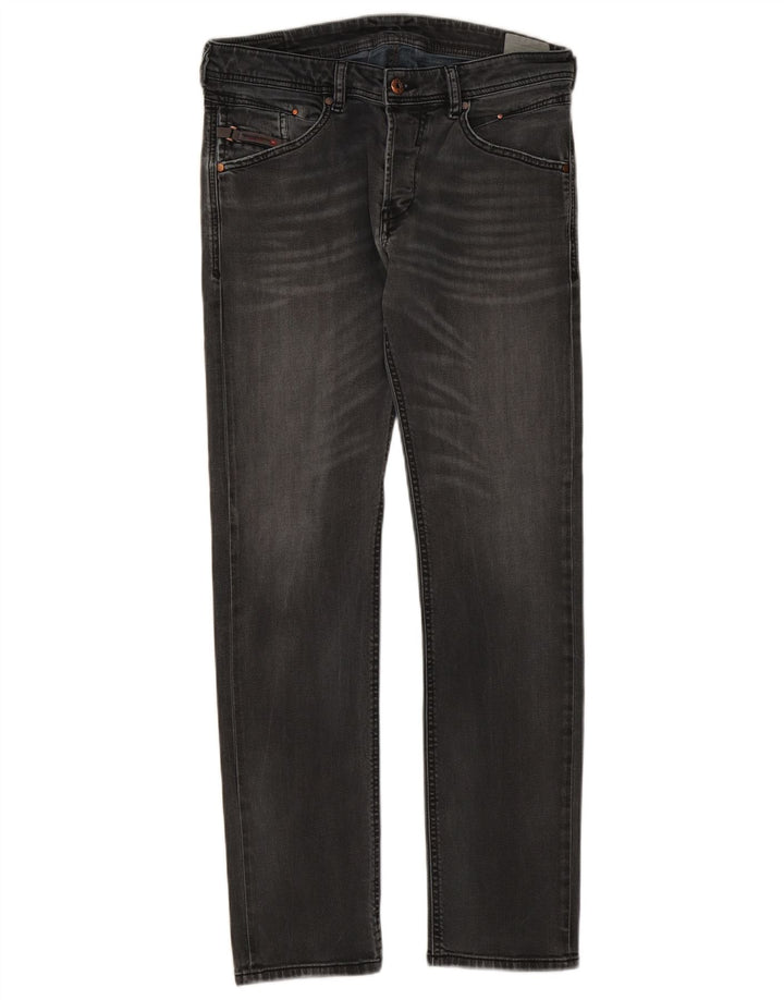 Diesel Damskie Spodnie Belther Regular Slim Jeans W30 L30 Szara bawełna