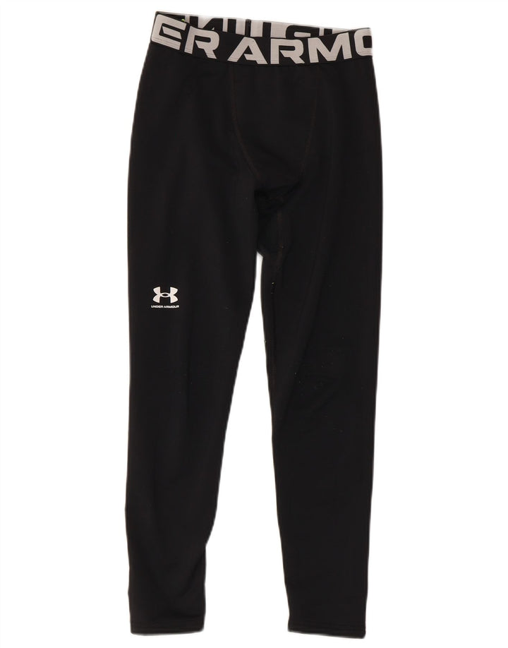 Legginsy chłopięce UNDER ARMOUR Cold Gear Graphic 9-10 lat, średnie czarne