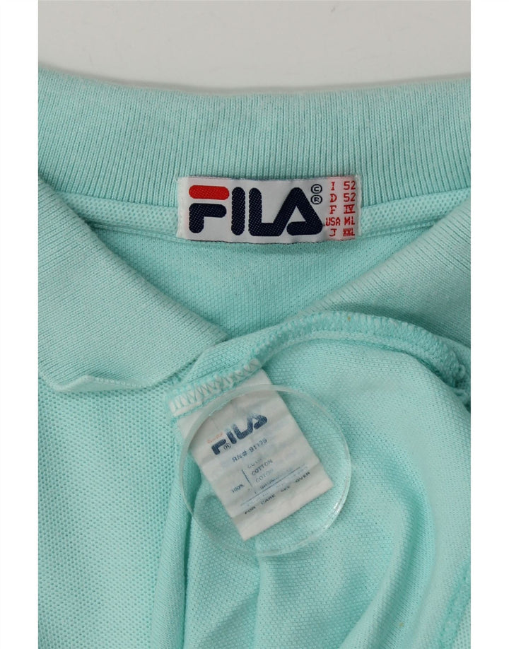 Męska koszulka polo Fila IT 52, duża, niebieska, bawełniana