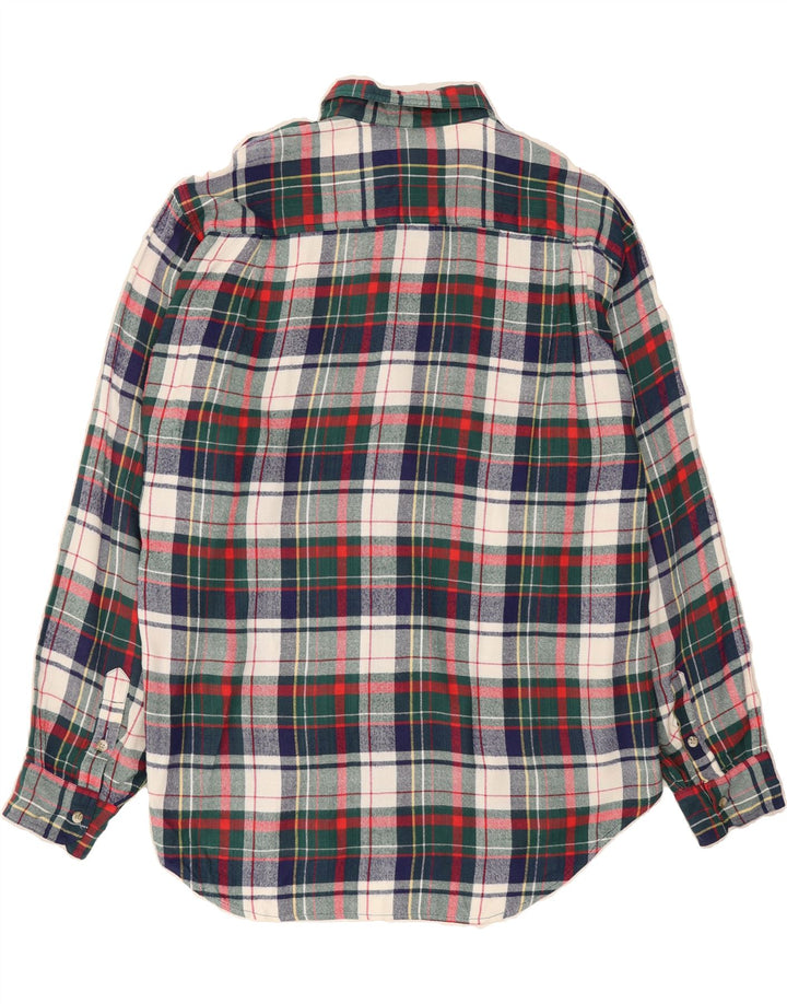 BALLOON Mens Flannel Shirt XL Green Check Cotton Vintage Balloon and Second-Hand Balloon from Messina Hembry 