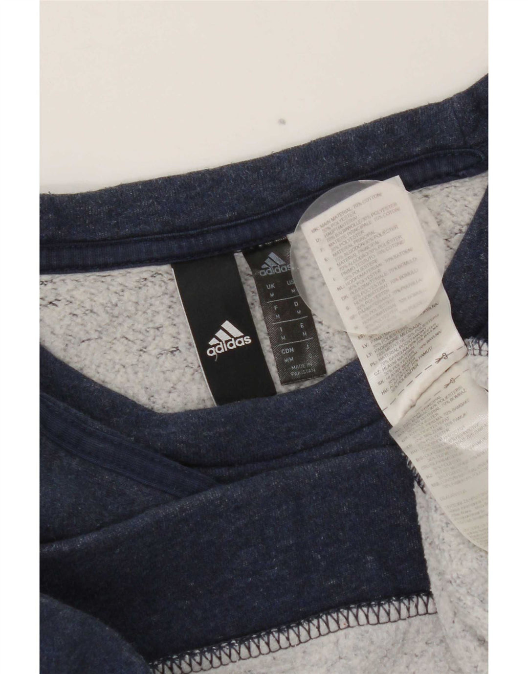 Adidas Męska Bluza Sweter Średni Granatowy Bawełna