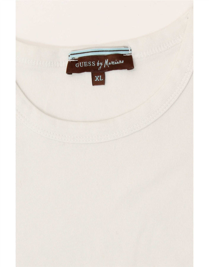 Męska koszulka graficzna Guess By Marciano Top XL w kolorze białym