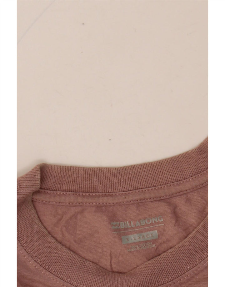 Męska koszulka z grafiką BILLABONG Top XL w różowe kwiaty