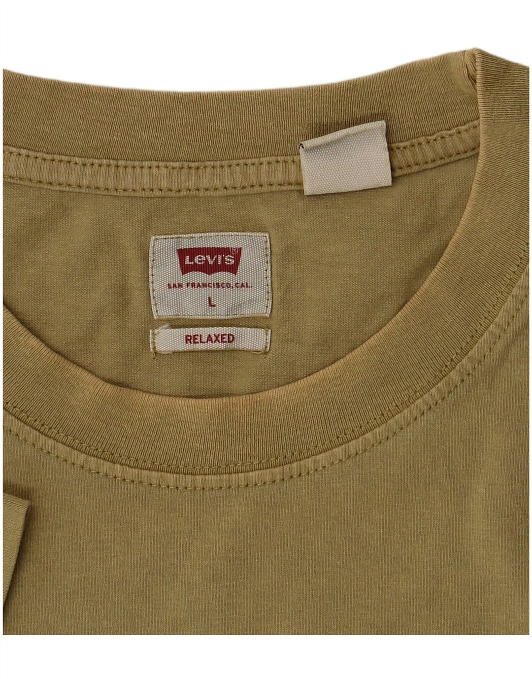 Męski T-shirt Levi's o swobodnym kroju, duży, khaki
