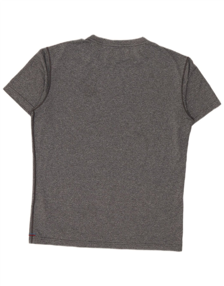 Męski T-shirt BERGHAUS, mały, szary, nakrapiany poliester