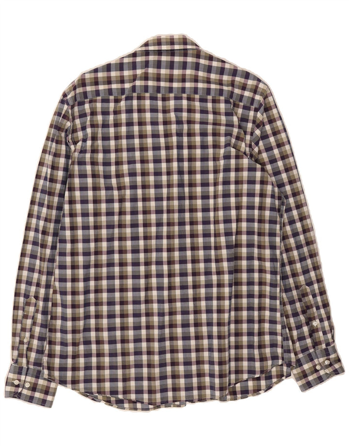 MASSIMO DUTTI Mens Casual Fit Shirt XL Multicoloured Gingham Cotton Vintage Massimo Dutti and Second-Hand Massimo Dutti from Messina Hembry 
