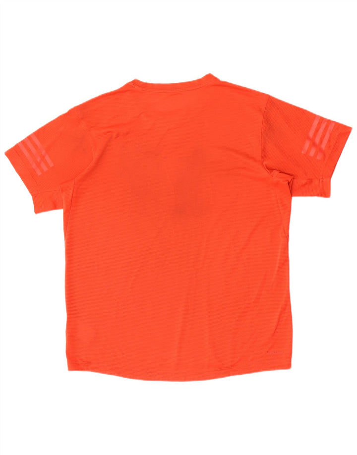 Adidas Męski T-shirt Climacool Top Średni Czerwony Poliester