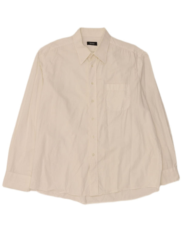 Koszula męska Hugo Boss, rozmiar 44 17 1/2 XL, biała bawełna
