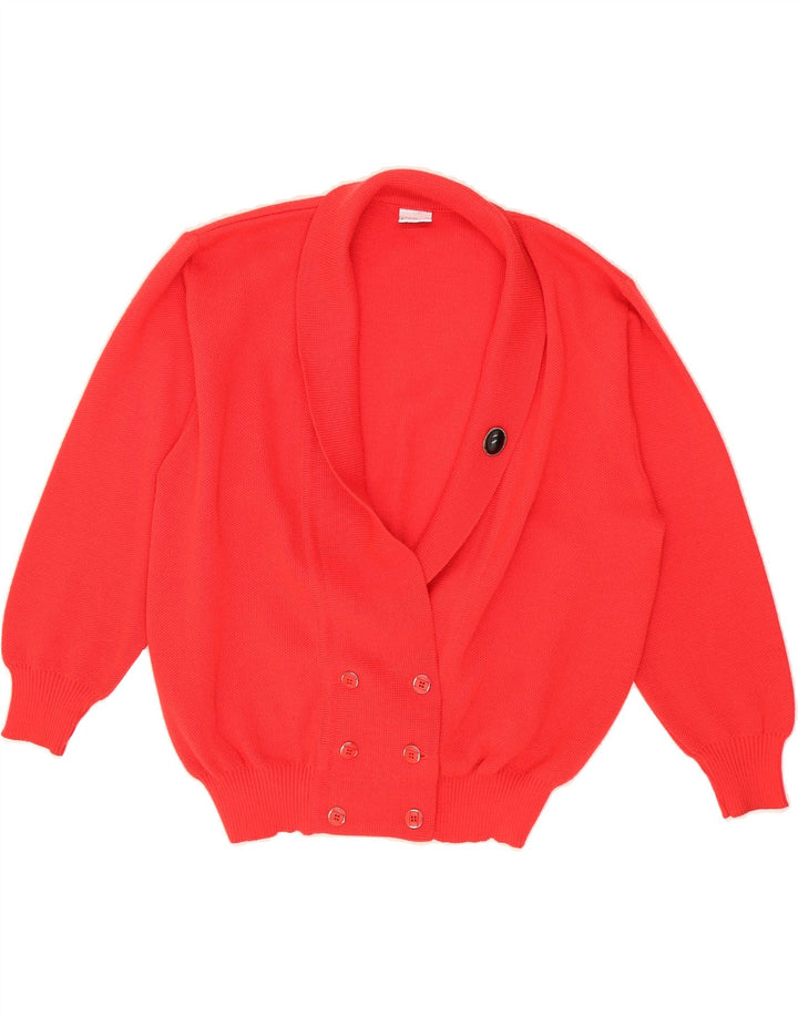 FABER Womens Cardigan Sweater IT 44 Medium Red Polyacrylic Classic Vintage Faber and Second-Hand Faber from Messina Hembry 