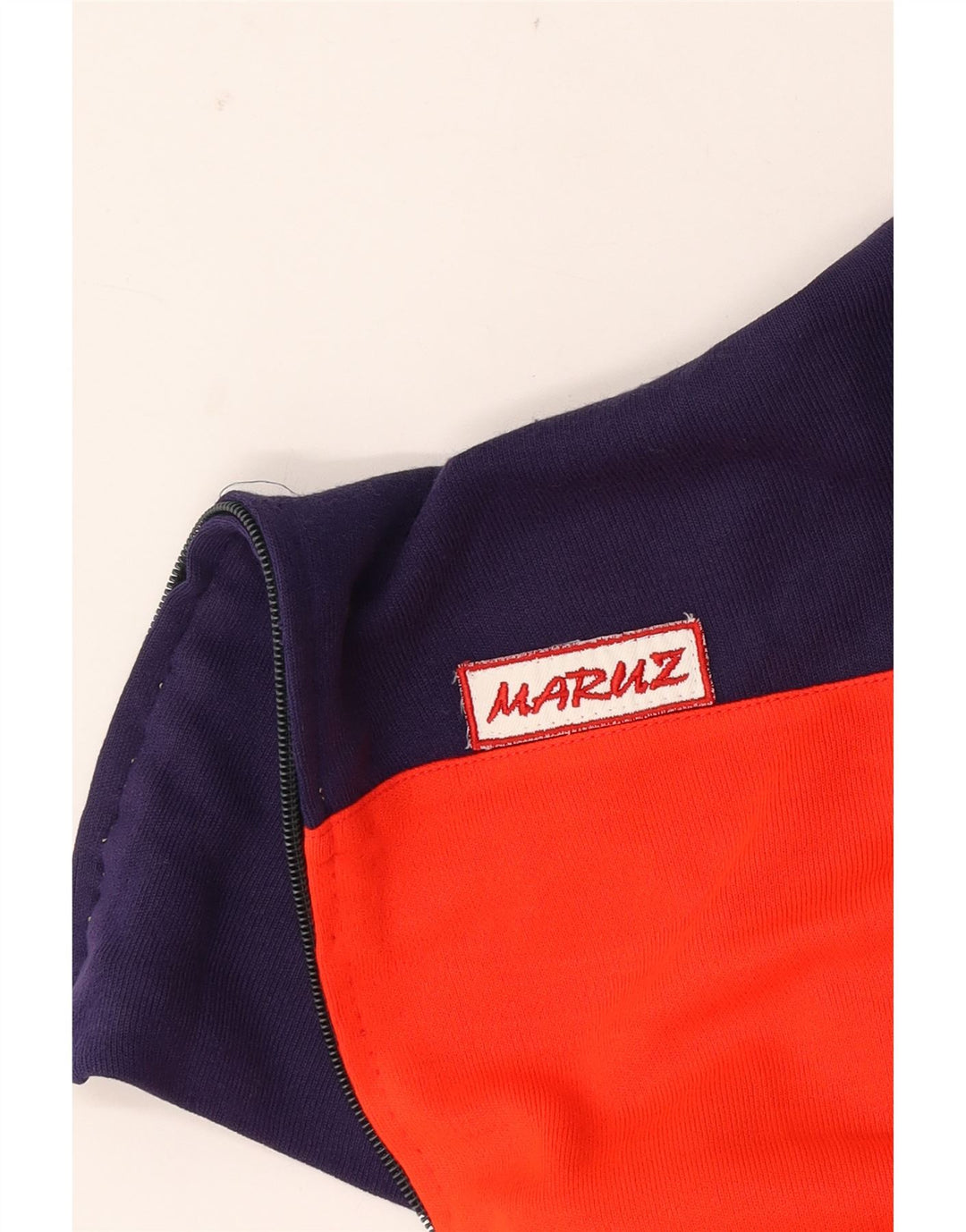 Męska kurtka dresowa w stylu vintage, w kolorze średniej czerwieni