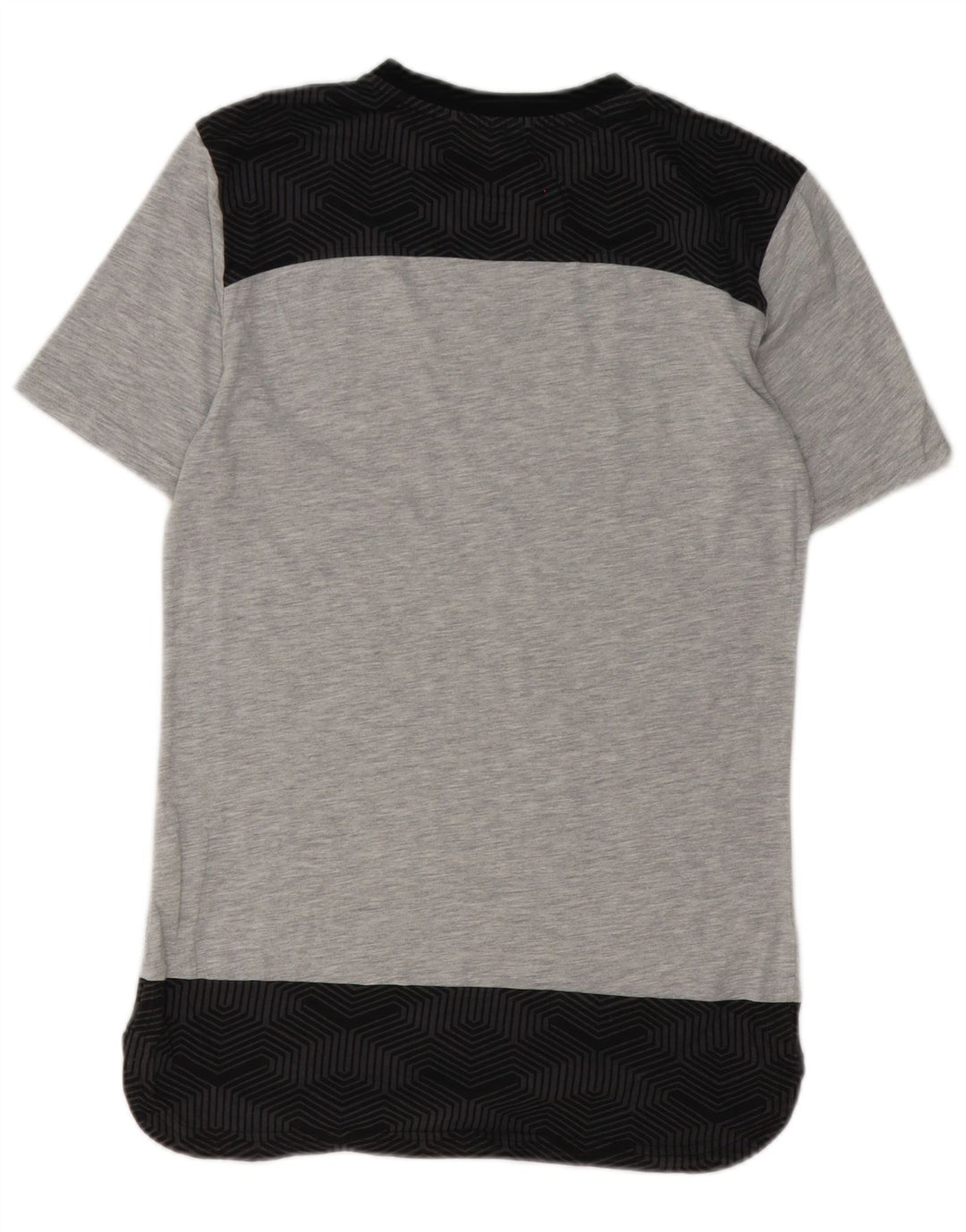 T-shirt męski Puma, mały, szary, geometryczny, bawełniany