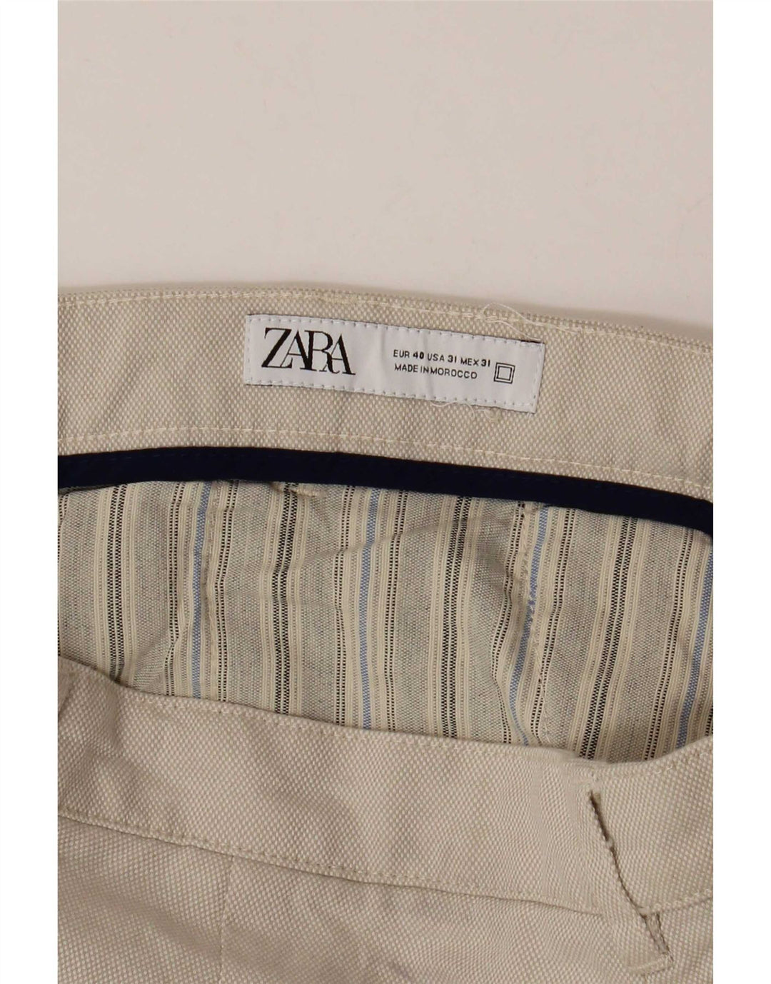 Męskie spodenki chino Zara EU 40 Medium W31 beżowe