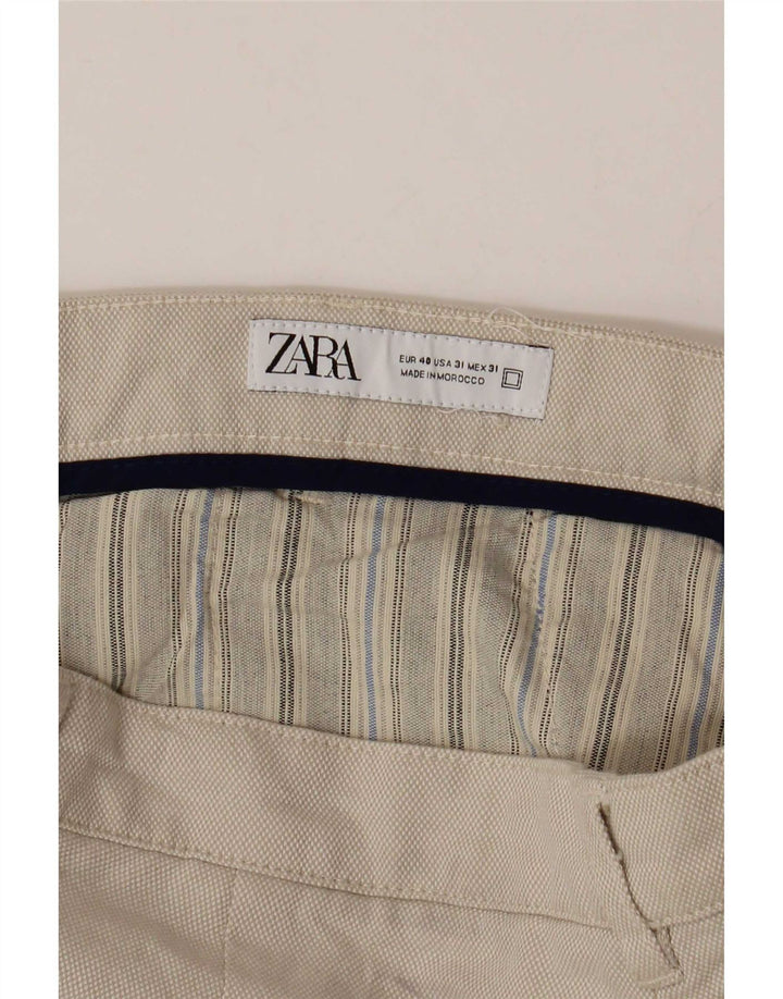 Męskie spodenki chino Zara EU 40 Medium W31 beżowe