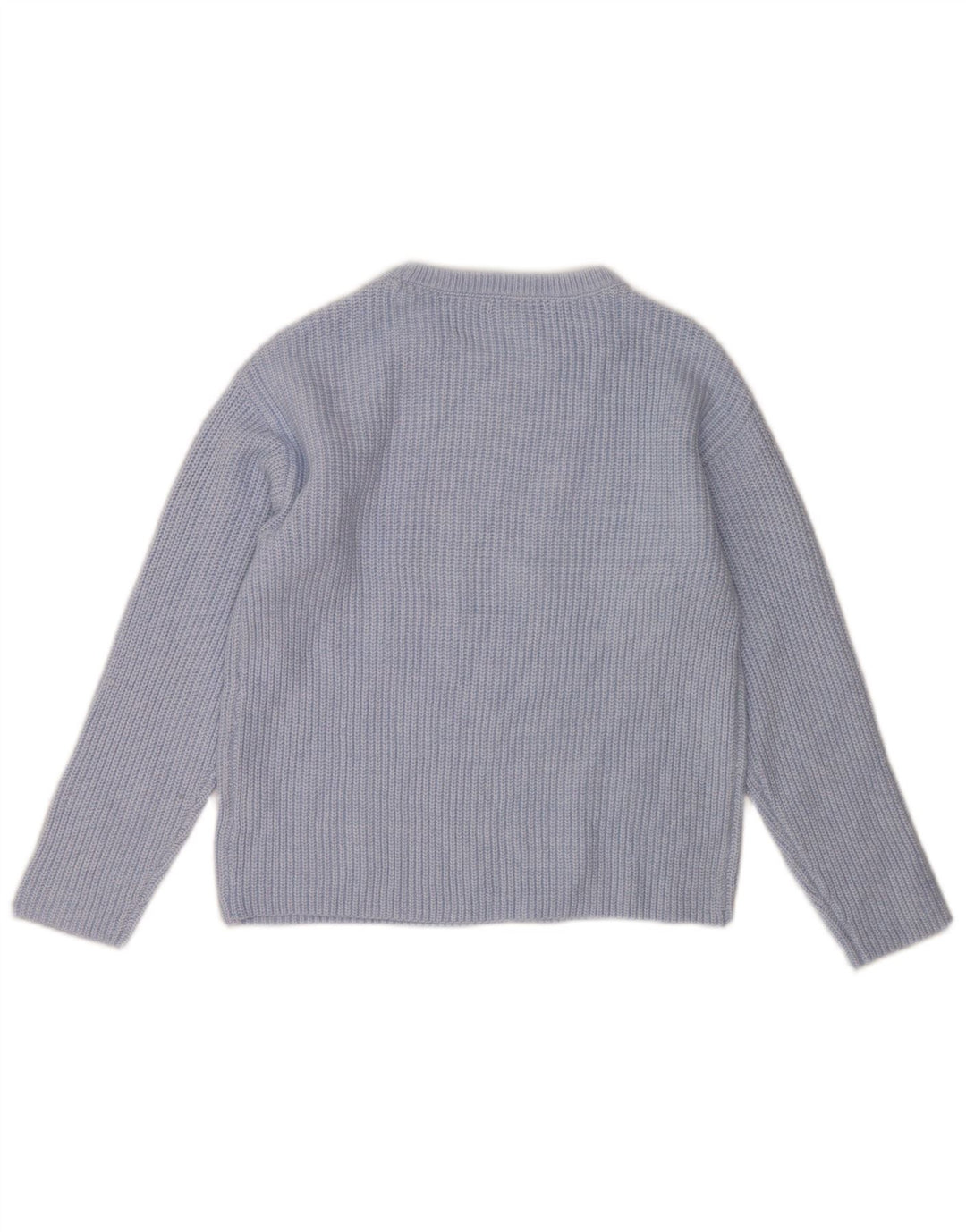 Marks & Spencer Damski sweter z dekoltem w łódkę, UK 10, mały, niebieski poliester