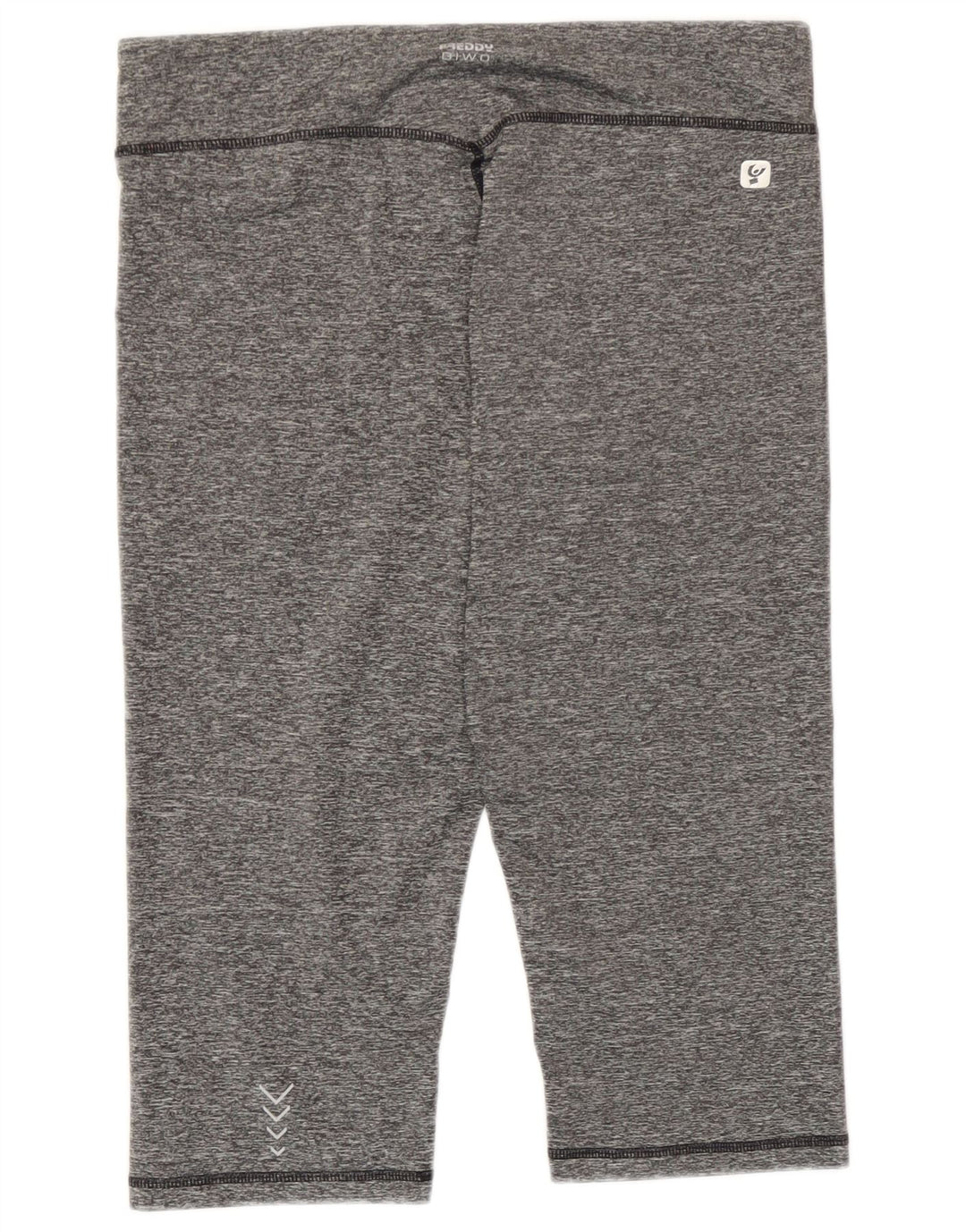 Damskie spodnie dresowe Freddy Capri UK 14, duże, szare, nakrapiane poliester