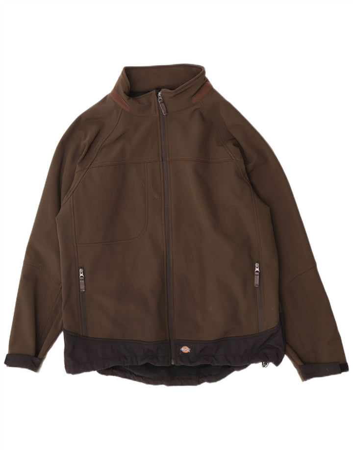 Męska kurtka wiatrówka Dickies UK 46 3XL Khaki, poliester z blokami kolorów