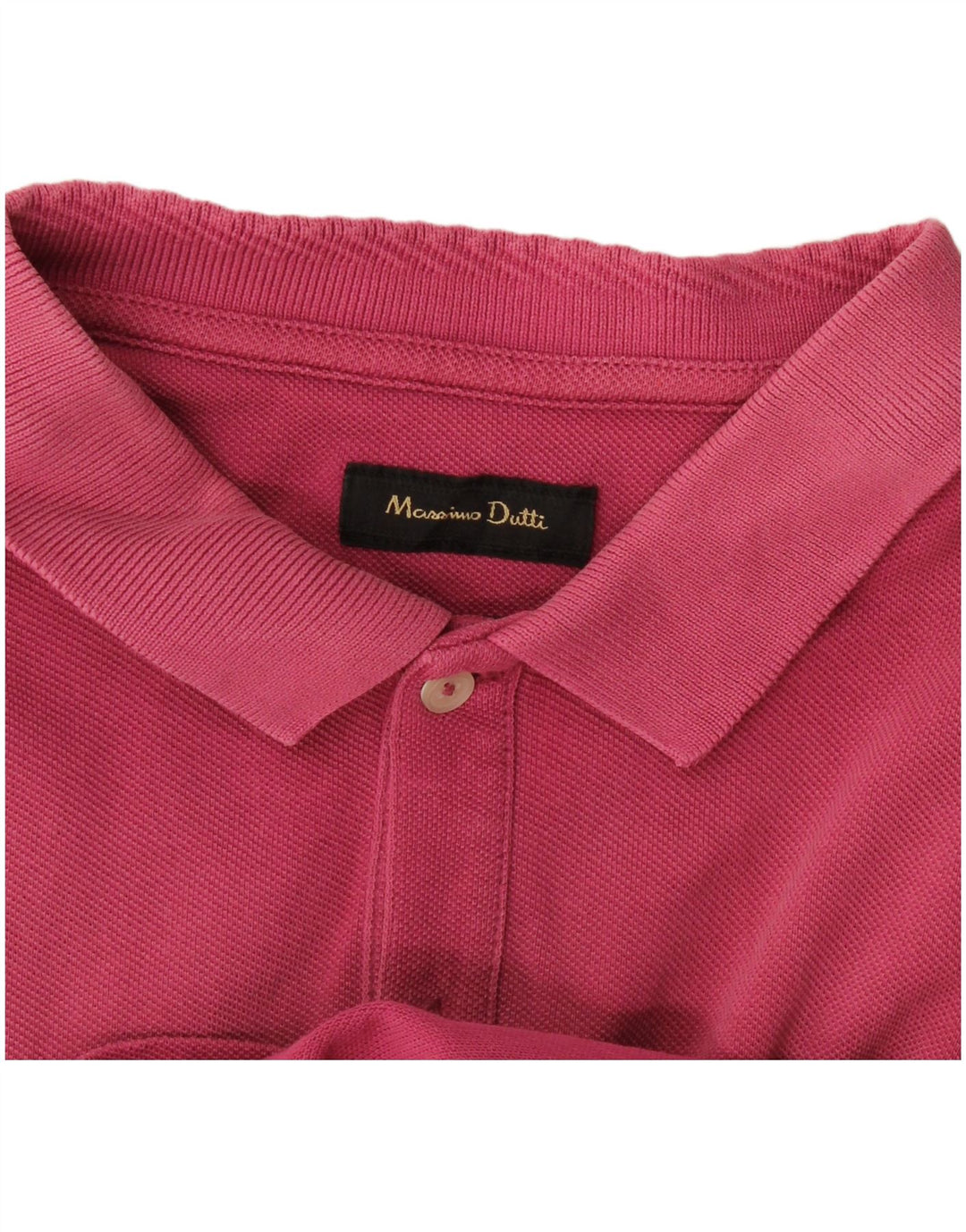 Męska koszulka polo Massimo Dutti w kolorze średniego różu