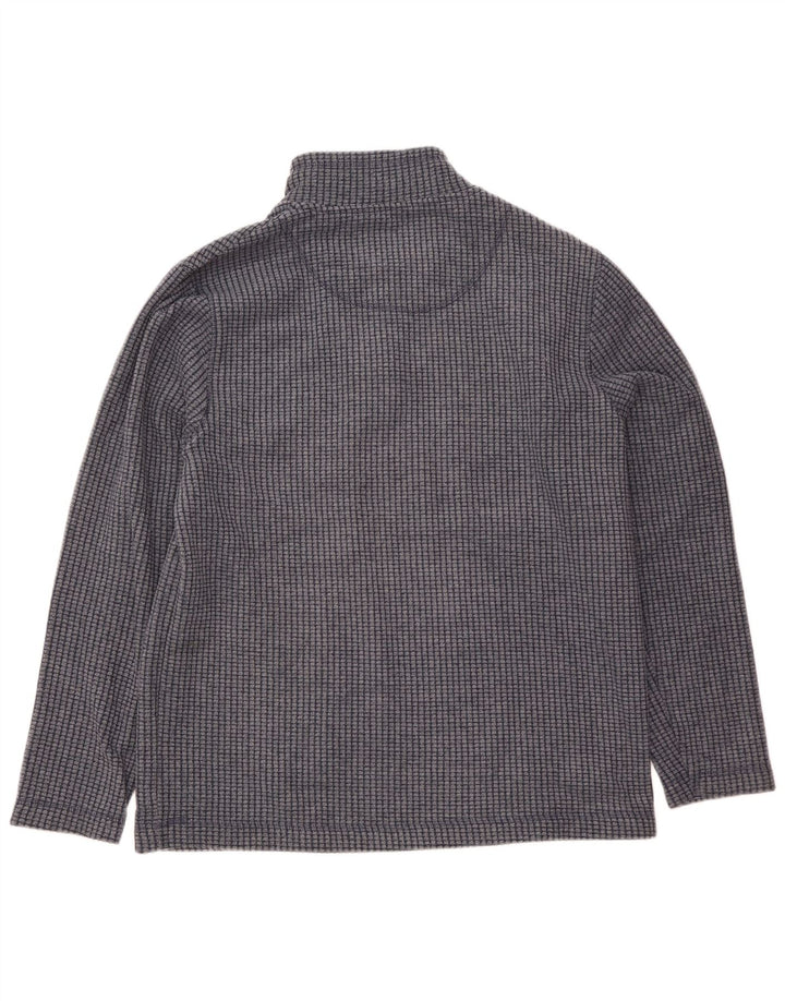 Męski sweter polarowy Weird Fish z zamkiem błyskawicznym XL, granatowy, poliester