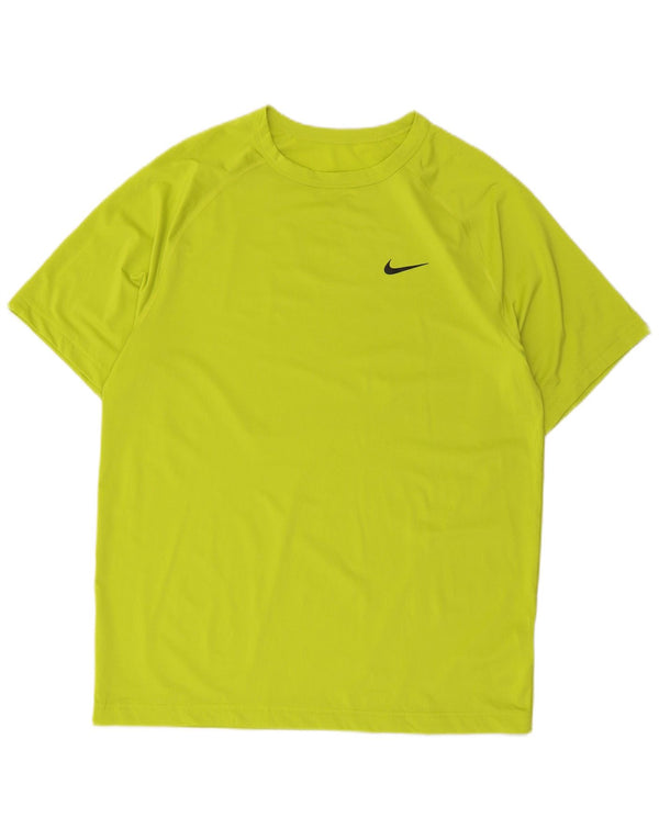 Męski T-shirt Nike Dri Fit Top, średni zielony poliester